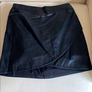Banana Republic leather mini skirt